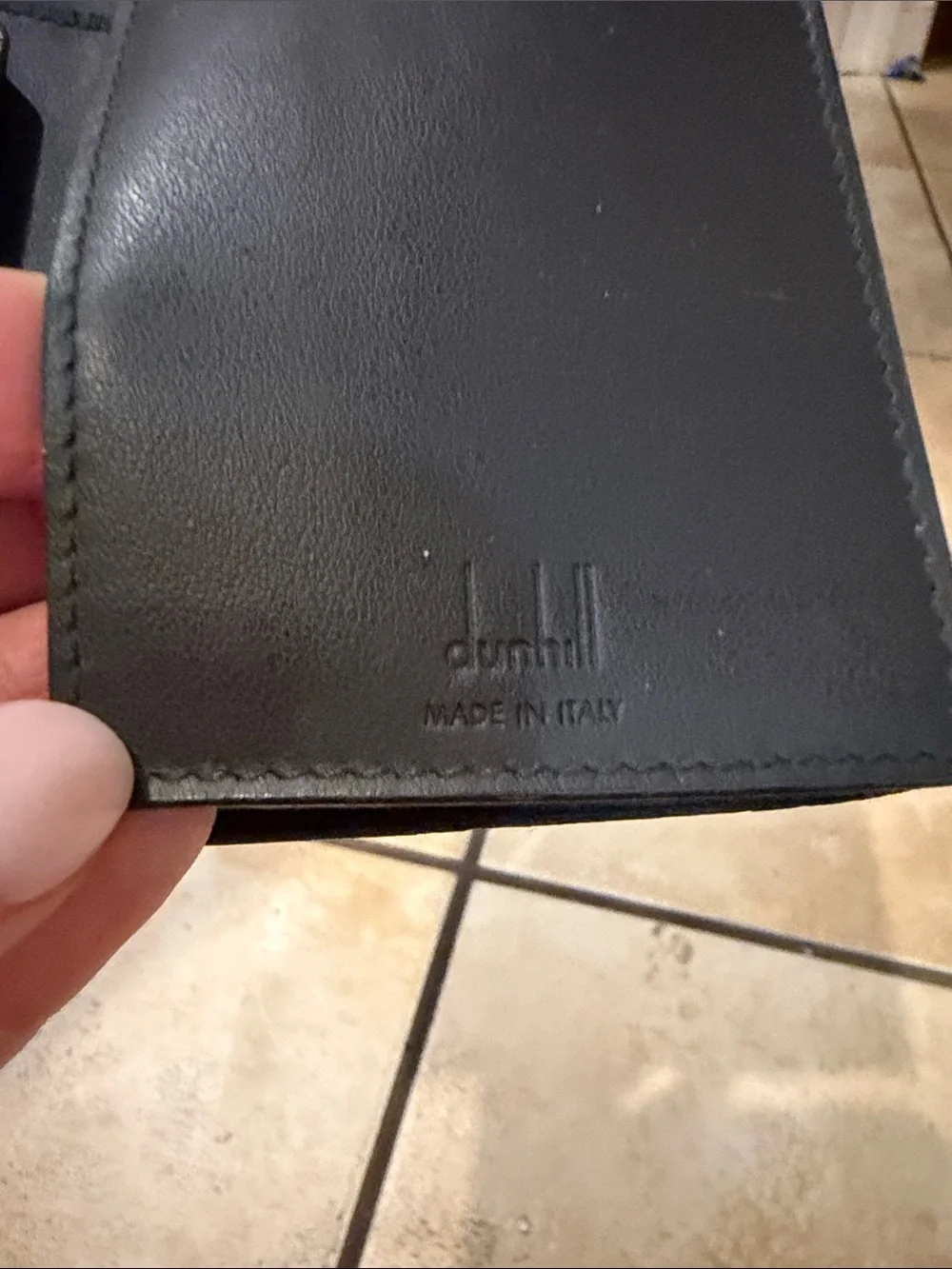 Dunhill Men's Black Textured Wallet